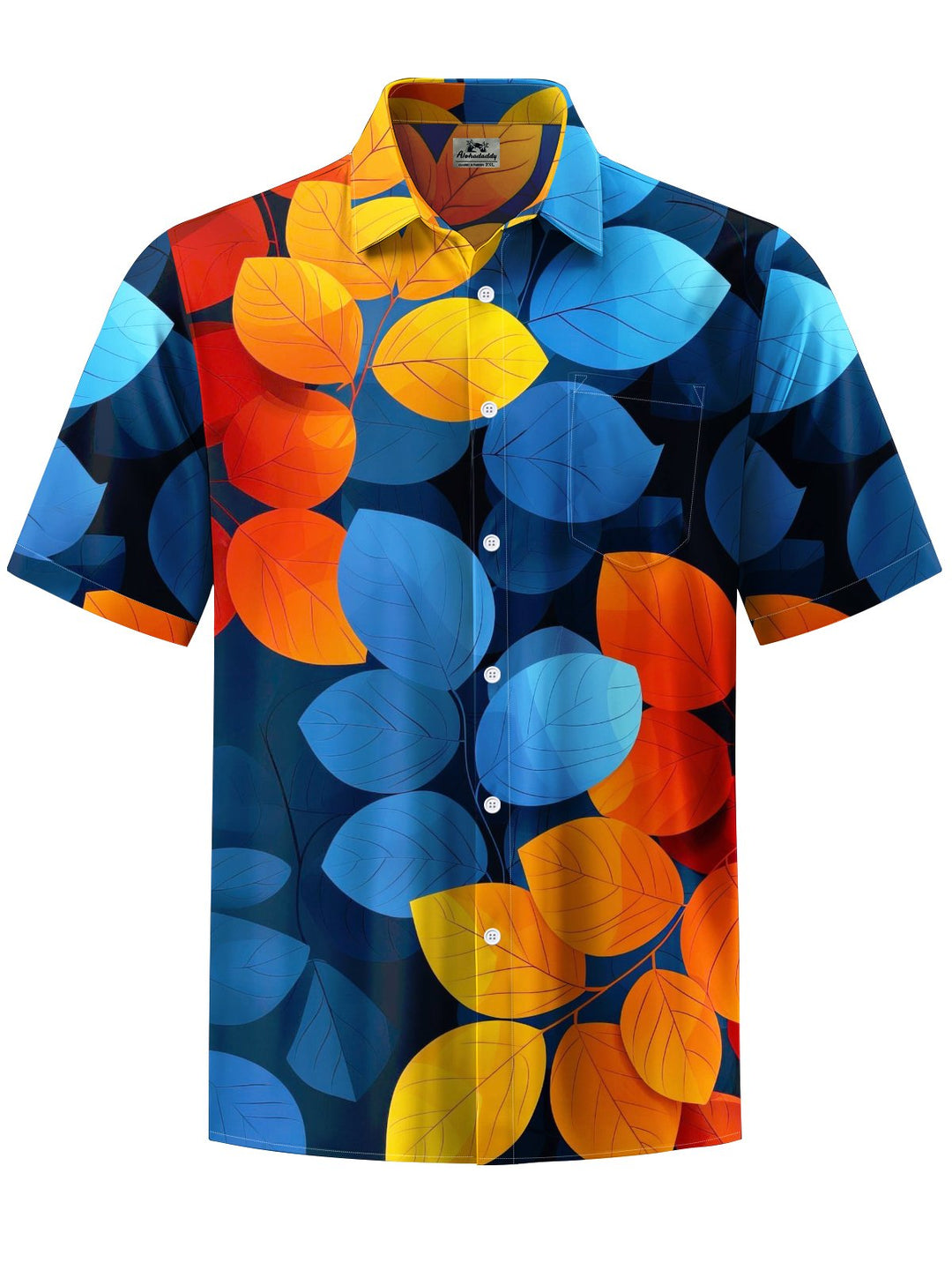 Alohadaddy® Vintage Leaf Art Print Moisture Wicking Men&