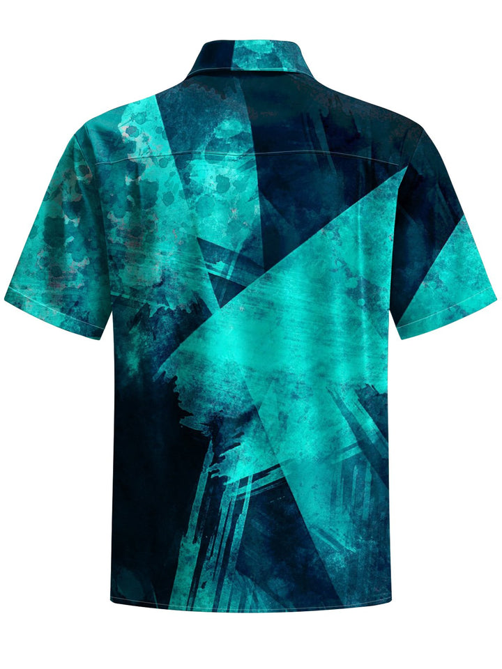 Alohadaddy® Casual Geometric Art Print Men&