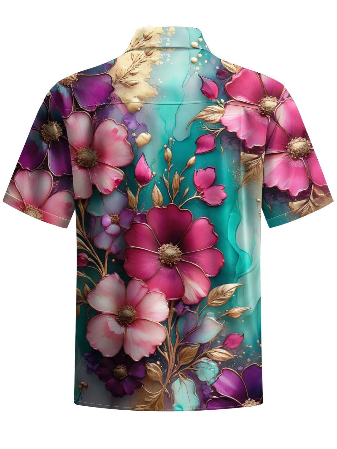 Alohadaddy® Vintage Floral Art Print Pocket Stretch Men&