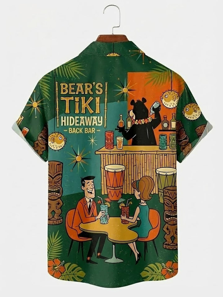 Alohadaddy® Retro Fun Cartoon Print Men&
