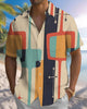 Alohadaddy® Casual Abstract Print Art Button Pocket Cardigan Men's Short Sleeve Shirt Big & Tall