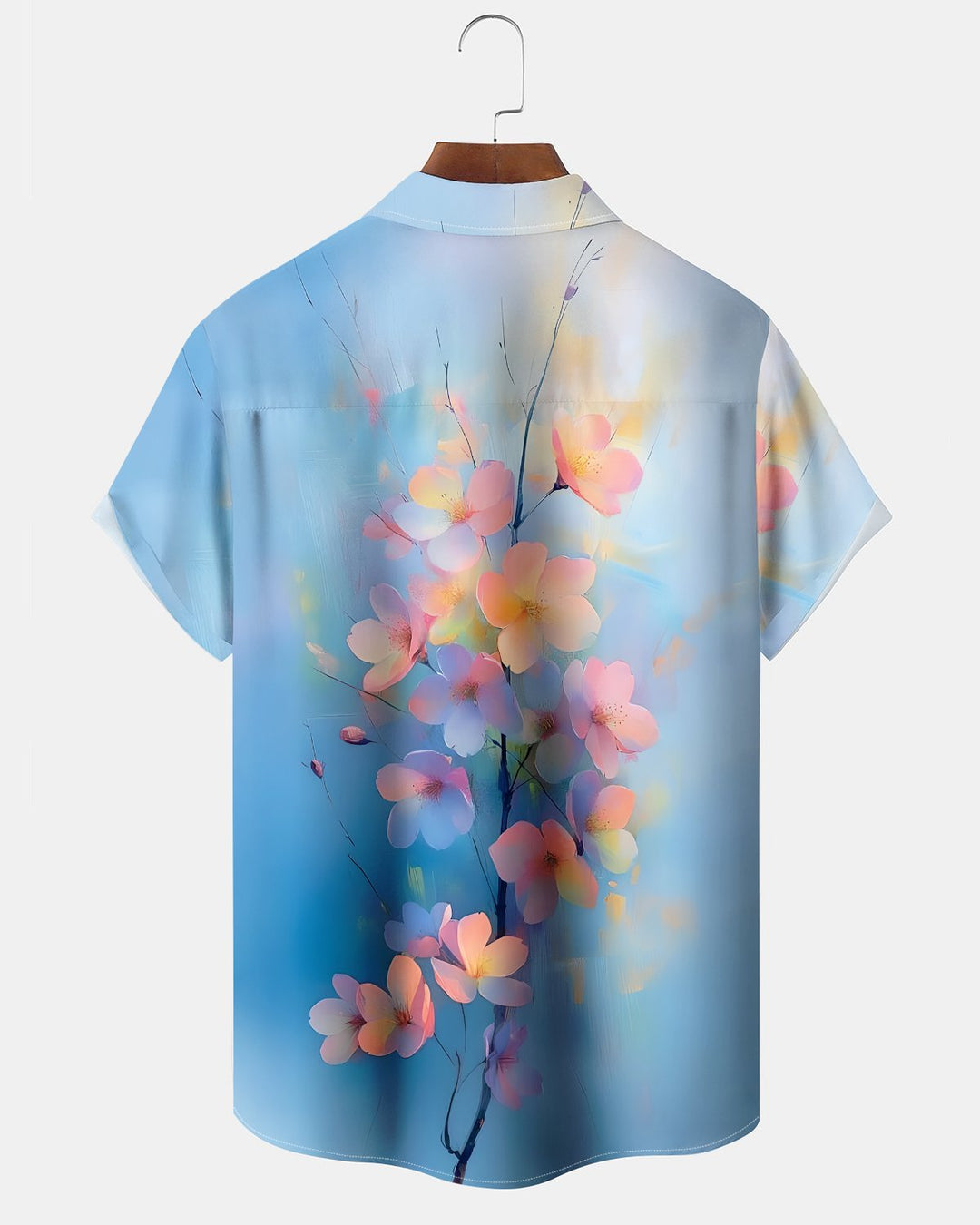 Alohadaddy® Hawaiian Floral Print Art Button Pocket Cardigan Men&