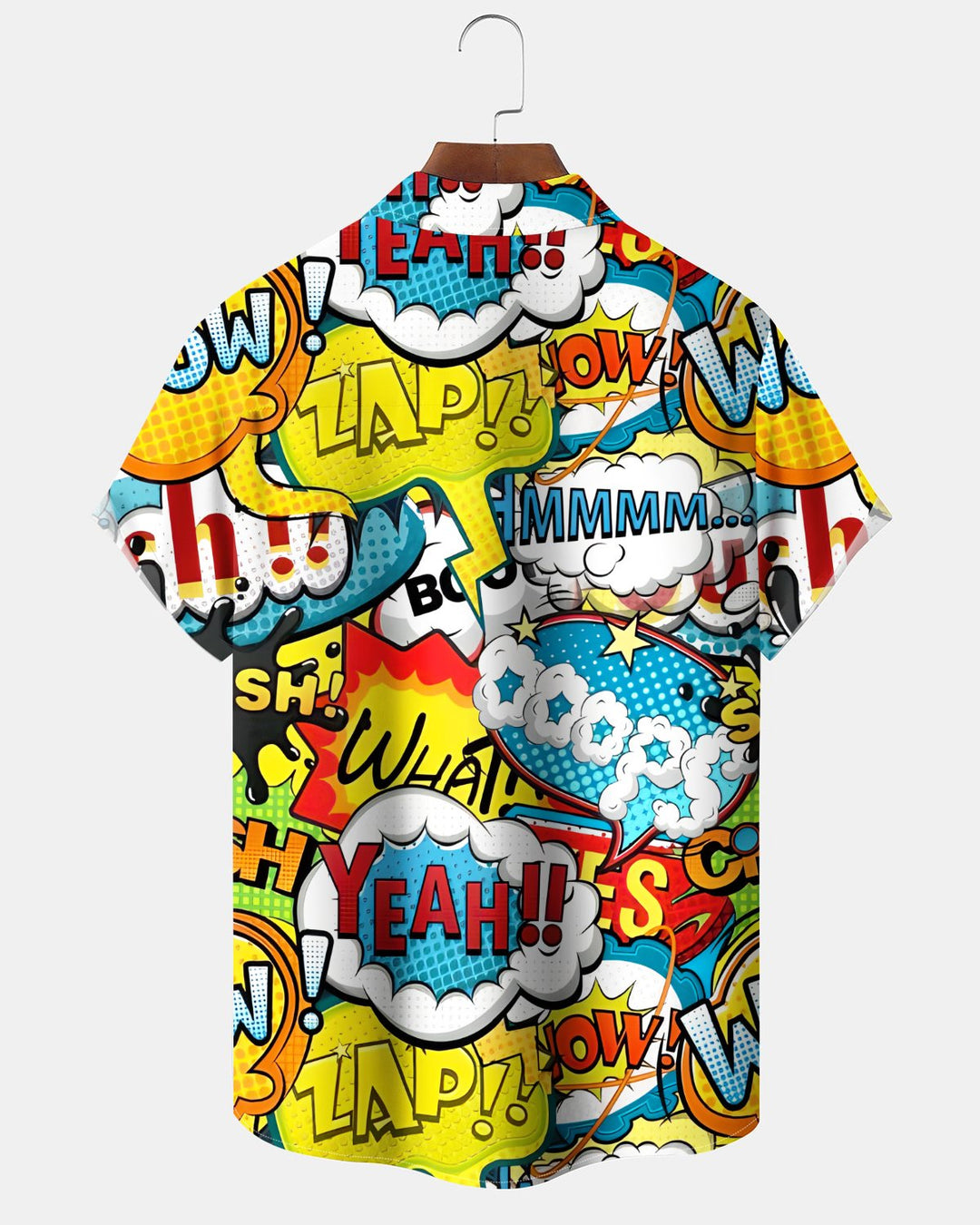 Alohadaddy® Vintage Comic Strip Print Art Button Pocket Cardigan Men&