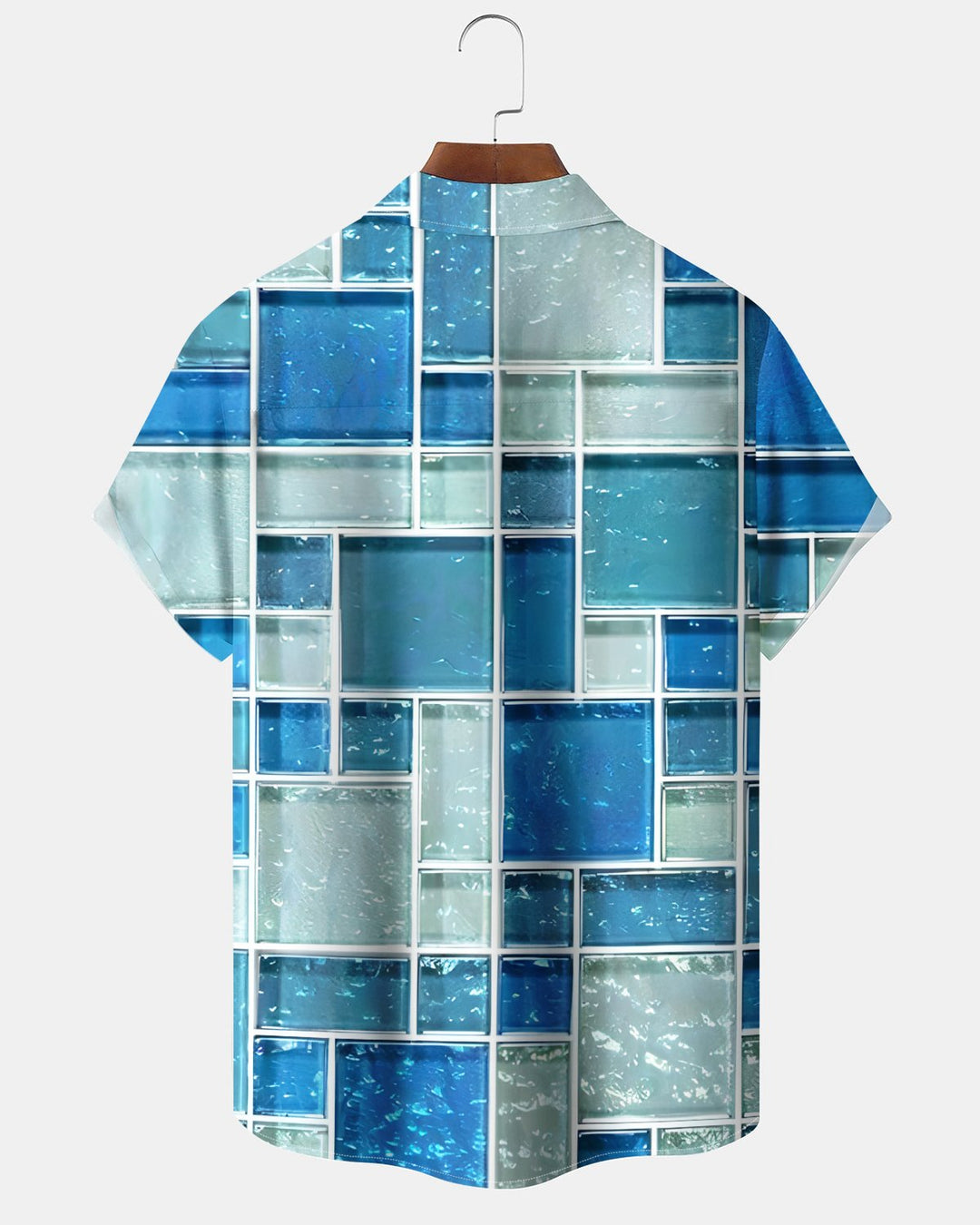 Alohadaddy® Casual Geometric Print Art Button Pocket Cardigan Men&