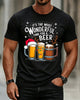 Alohadaddy® Holiday Christmas Print Crew Neck Short-Sleeve T-Shirt