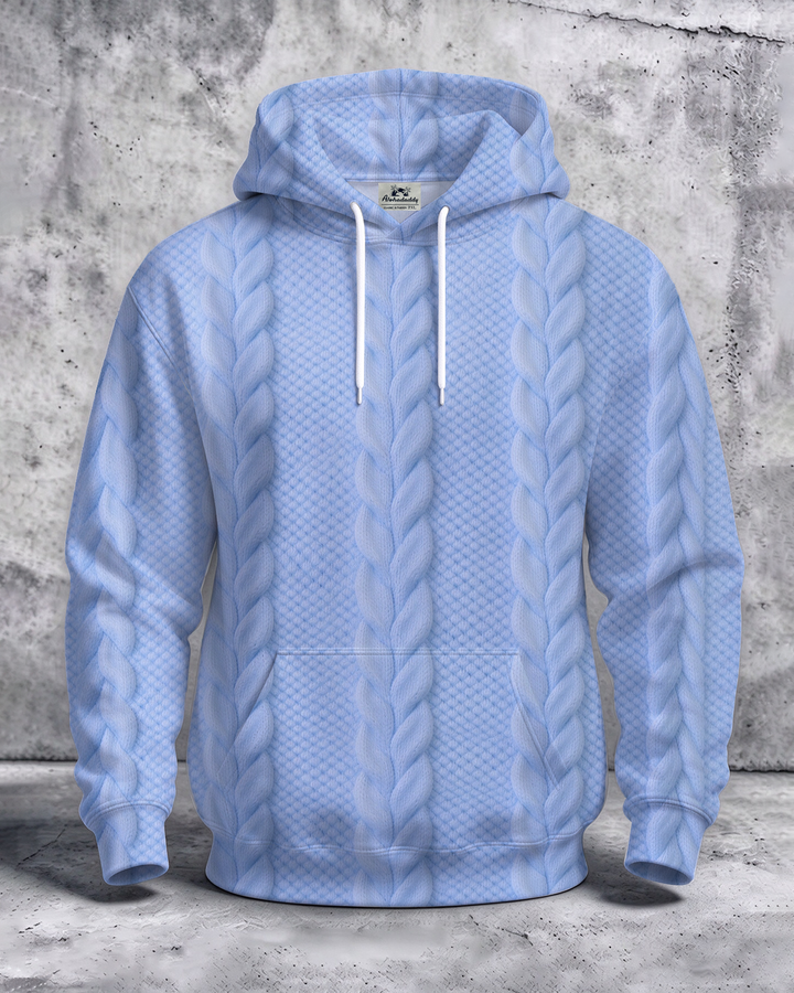 Alohadaddy® Men’s Plait Print Pullover Hoodie