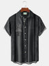 Alohadaddy Vintage Bowling Tiki Men's Button Down Pocket Shirt
