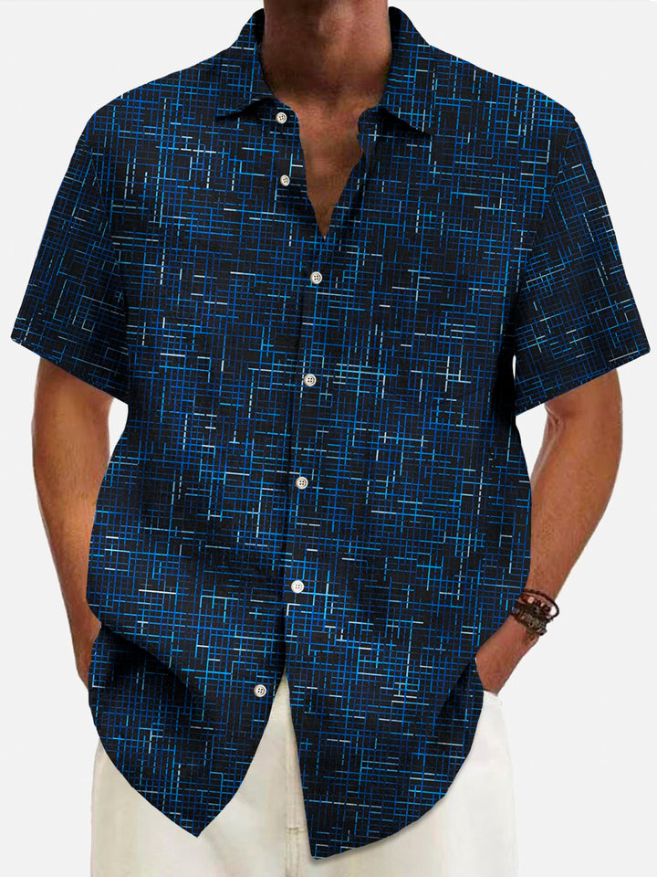 Alohadaddy Vintage Medieval Geometric Blue Men&