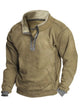 Alohadaddy Outdoor Men's Stand Collar Camping Warm Oversized Sweatshirt