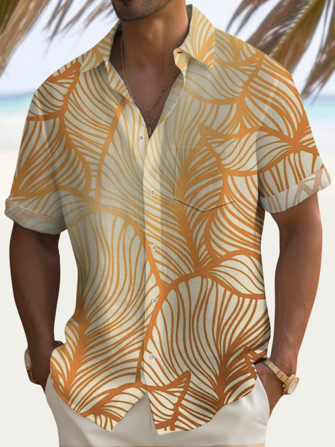 Alohadaddy Hawaiian Tropical Plant Flower 3D Print Men&