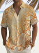 Alohadaddy Hawaiian Tropical Plant Flower 3D Print Men's Button Pocket Short Sleeve Shirt
