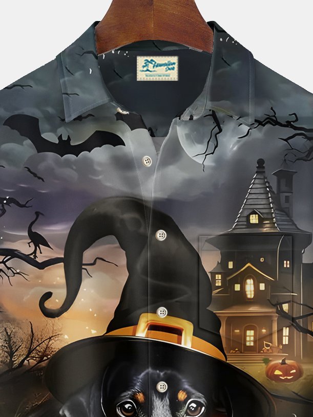 Alohadaddy Halloween Dog Print Men&