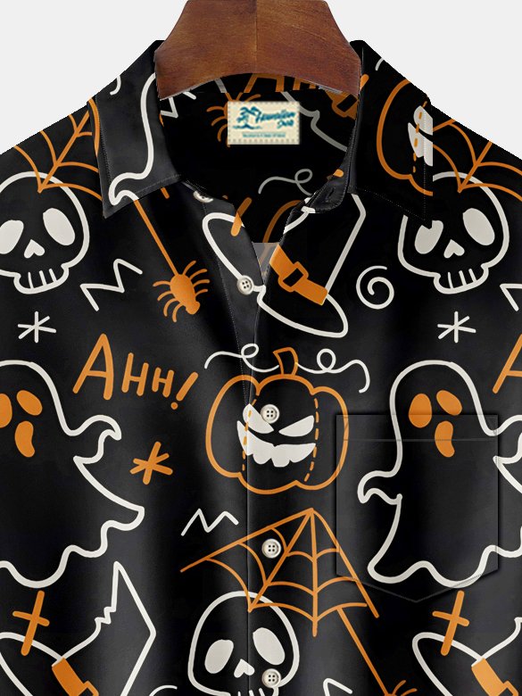 Alohadaddy Halloween Cartoon Print Men&