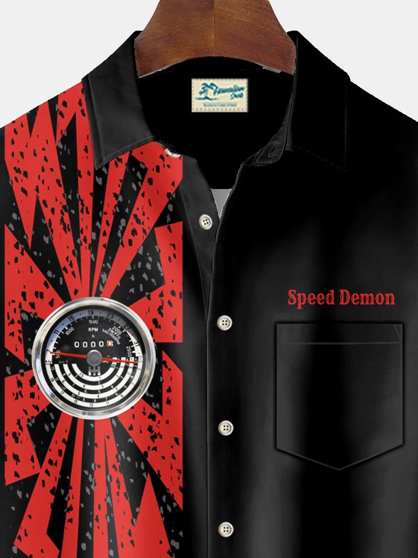 Alohadaddy Vintage Bowling Speed Demon Print Men&