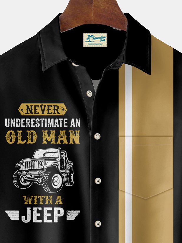 Alohadaddy Vintage Bowling Car Print Men&