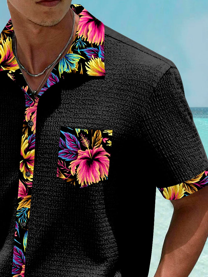 Alohadaddy Basic Floral Patchwork Printed Men&