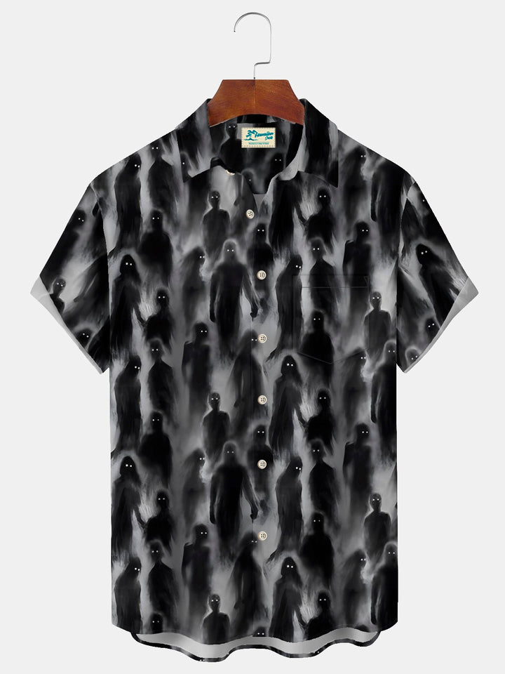 Alohadaddy Halloween Ghost Print Men&