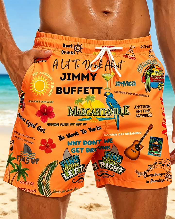 Alohadaddy® Hawaiian Palm Tree Print Men&
