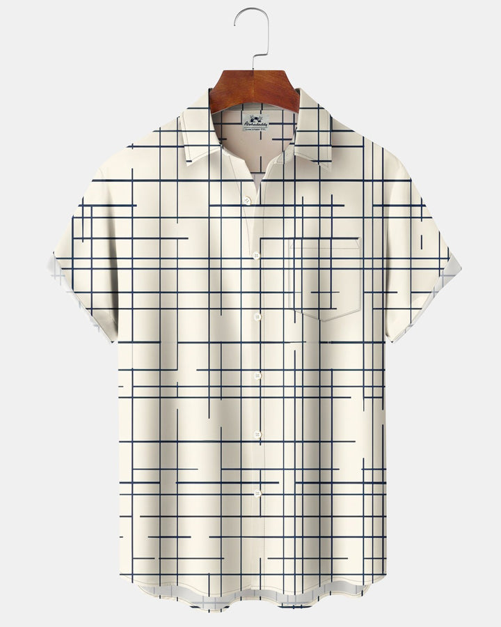 Alohadaddy® Basic Striped Print Men&