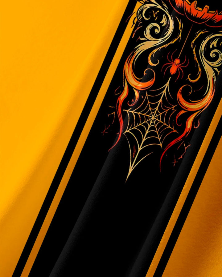 Alohadaddy® Casual Holiday Halloween Pumpkin Print Men&