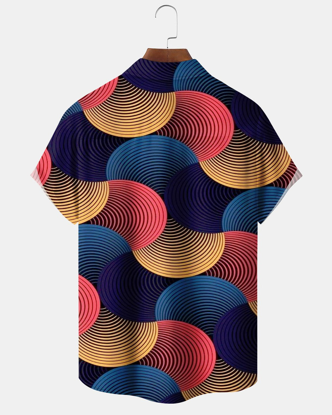 Alohadaddy® Casual Striped Geometric Print Men&