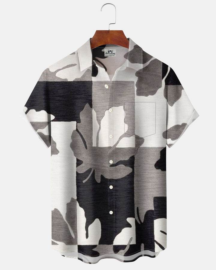 Alohadaddy® Casual Floral Geometric Print Men&