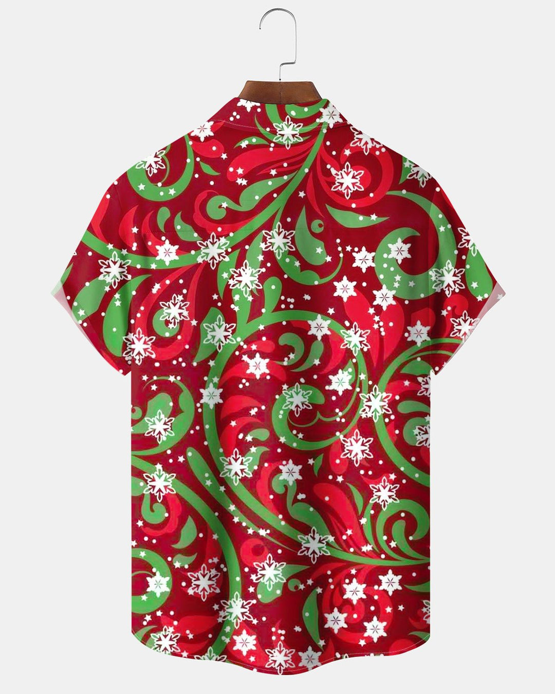 Alohadaddy® Holiday Christmas Floral Snowflake Abstract Art Print Men&