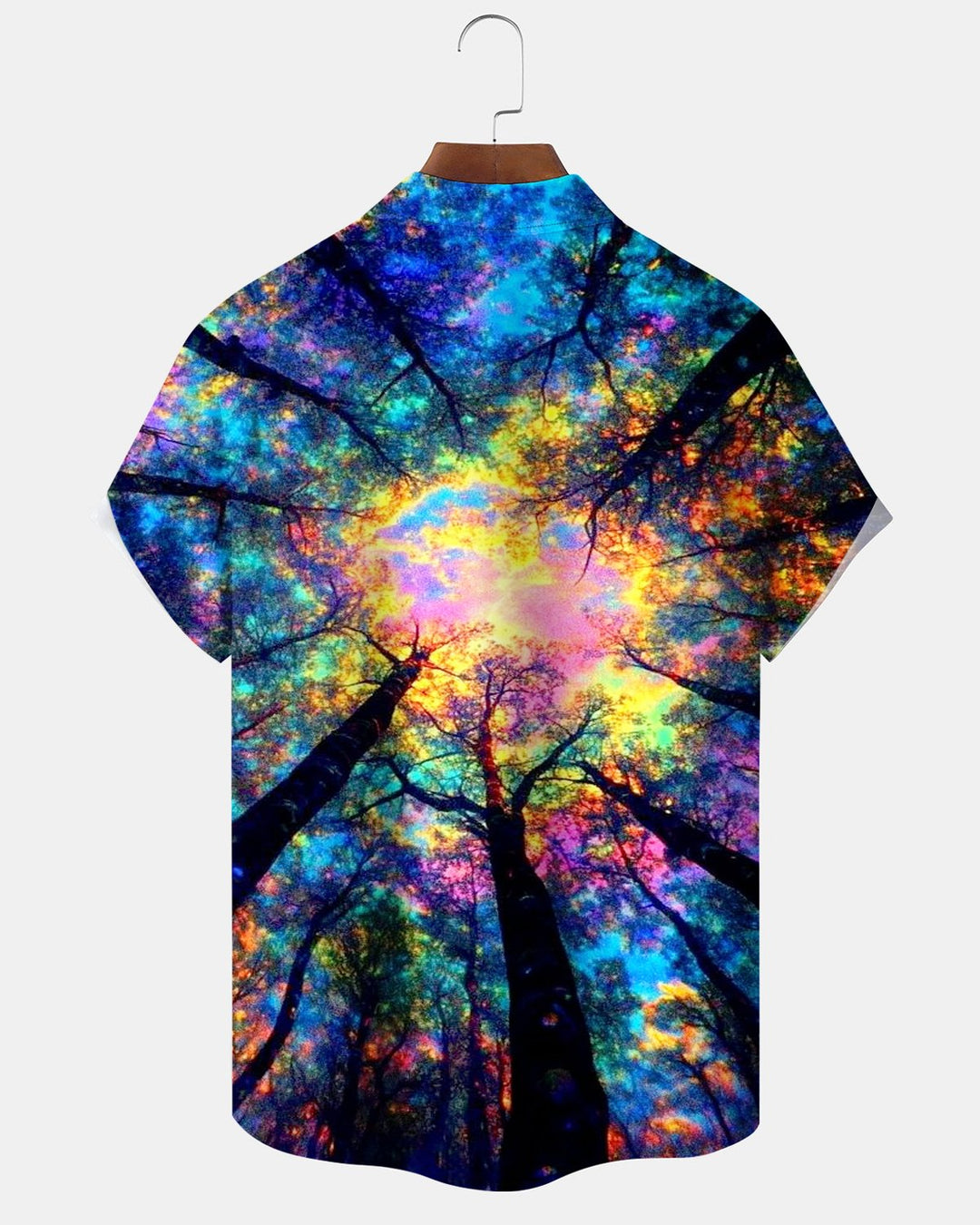 Alohadaddy® Casual Abstract Art Tree Shade and Sunshine Print Men&