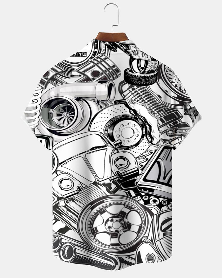 Alohadaddy® Casual Watches &amp; Instruments Car Print Men&
