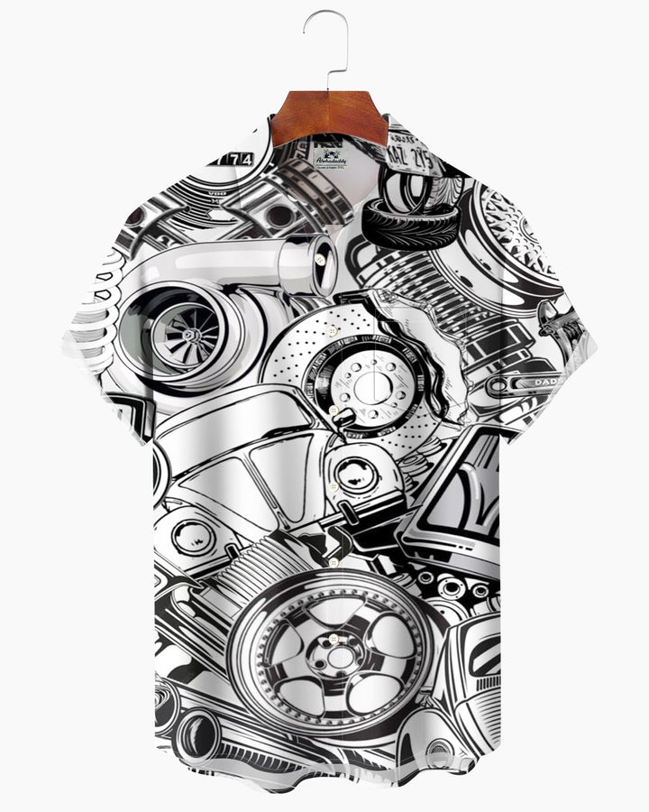 Alohadaddy® Casual Watches &amp; Instruments Car Print Men&