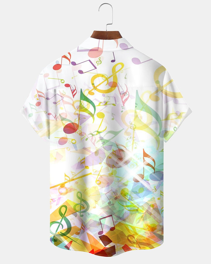 Alohadaddy® Casual Musical Note Print Men&