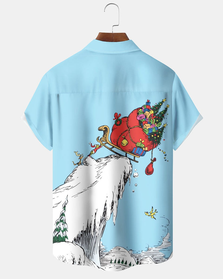 Alohadaddy® Holiday Christmas Snow Sled Print Men&