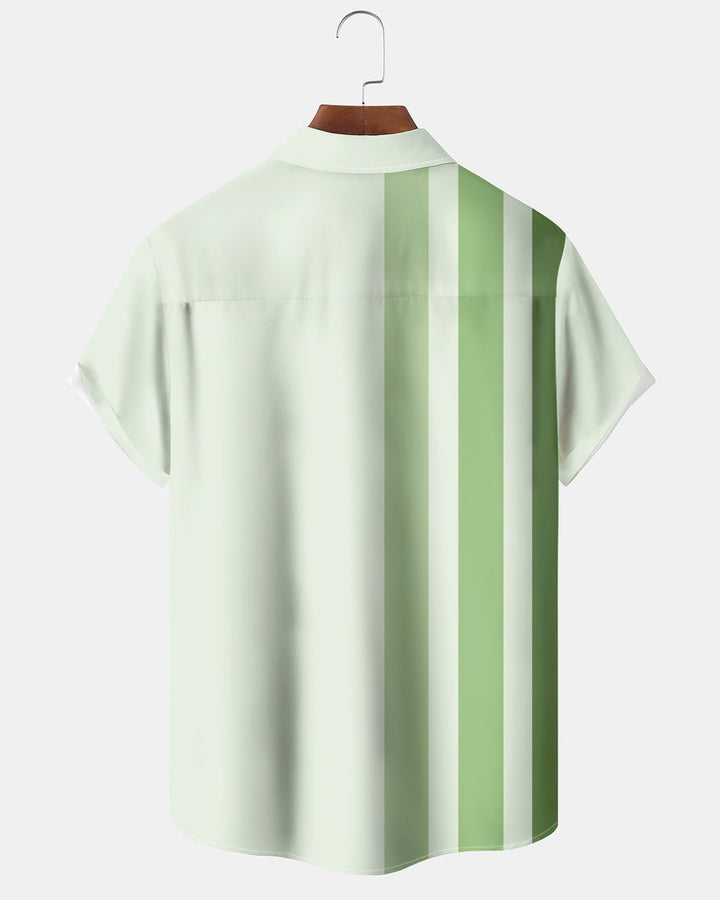 Alohadaddy® Basic Striped Gradient Print Men&