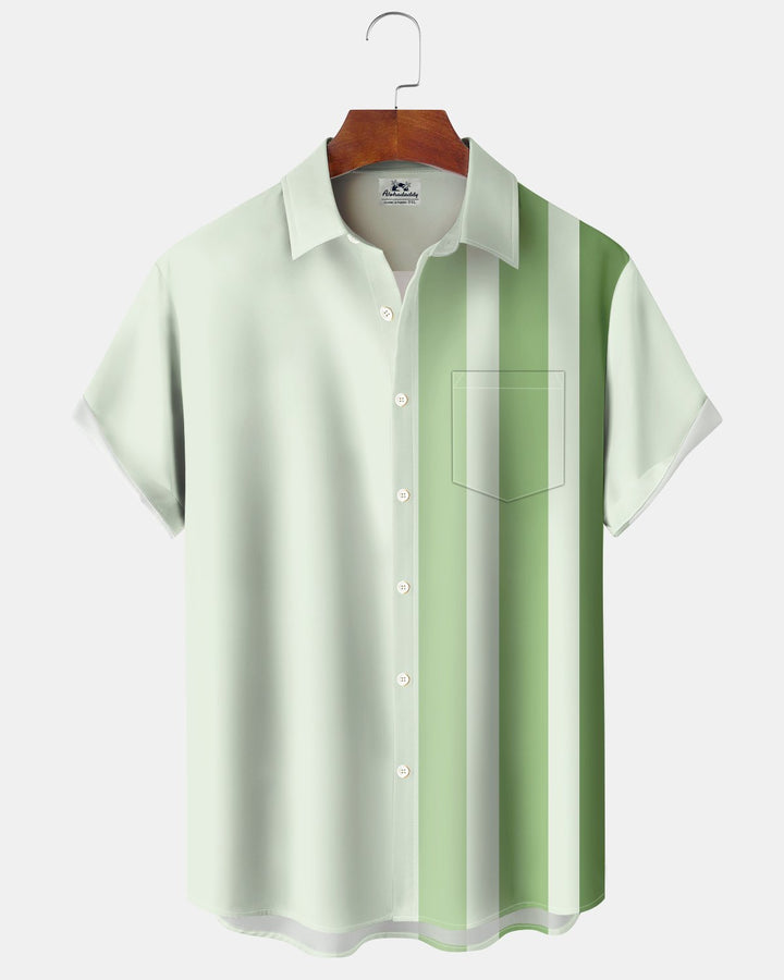 Alohadaddy® Basic Striped Gradient Print Men&