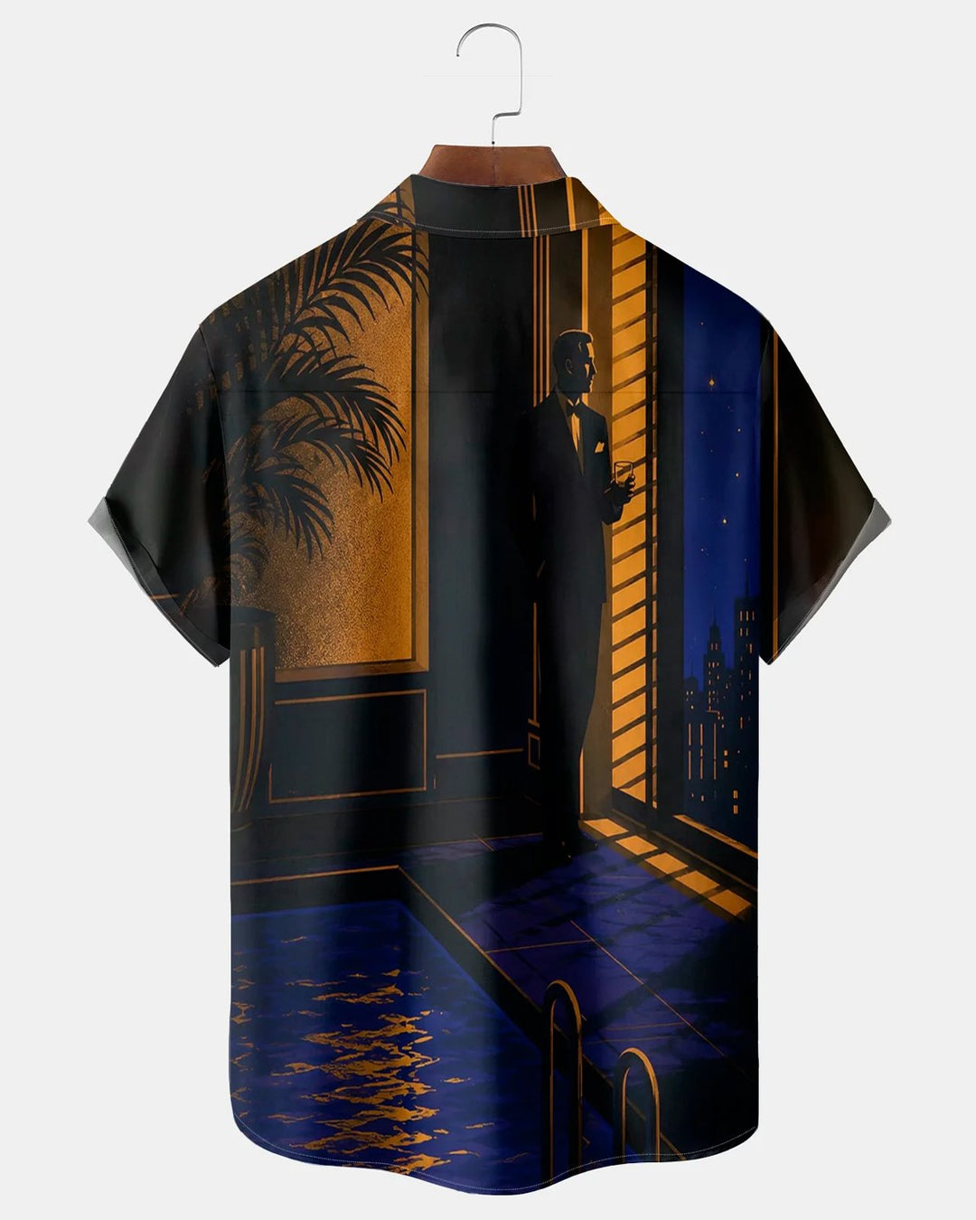 Alohadaddy® Retro Atomic Cocktail Artistic Portrait Print Men&