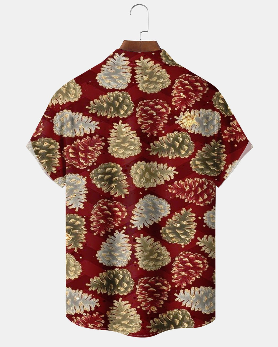 Alohadaddy® Holiday Christmas Pine Cone Print Men&