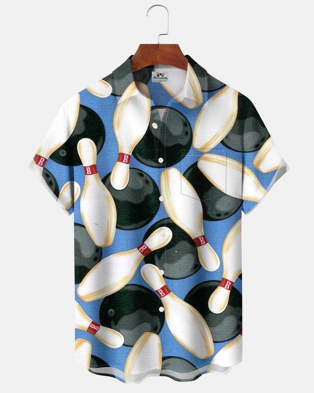 Alohadaddy® Retro Bowling Print Men&
