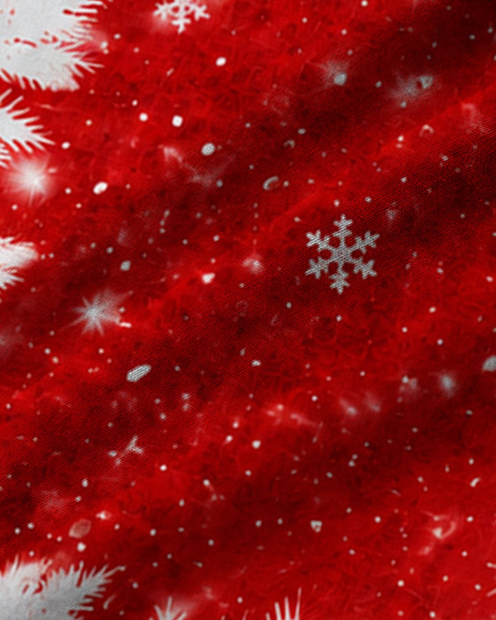 Alohadaddy® Holiday Retro Christmas Patchwork Santa Claus Print Men&