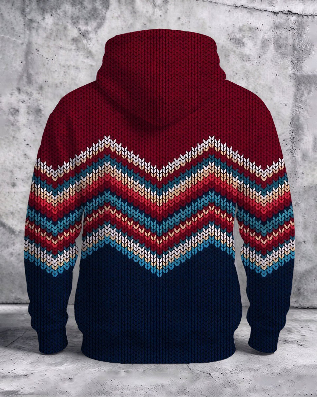 Alohadaddy® Casual Striped Red and Blue Print Men&