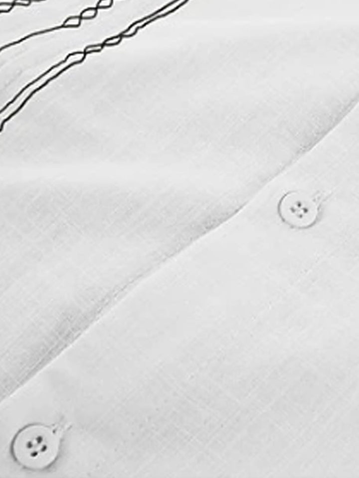 Alohadaddy Geometric Retro Basic Print Men&