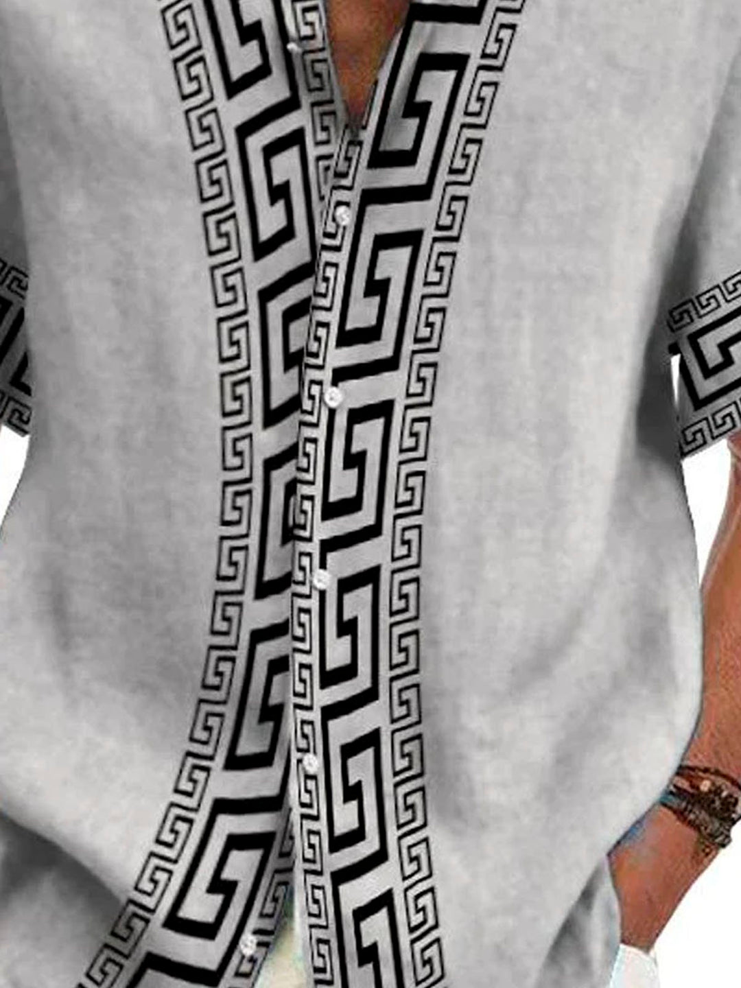 Alohadaddy Retro Geometric Print Men&