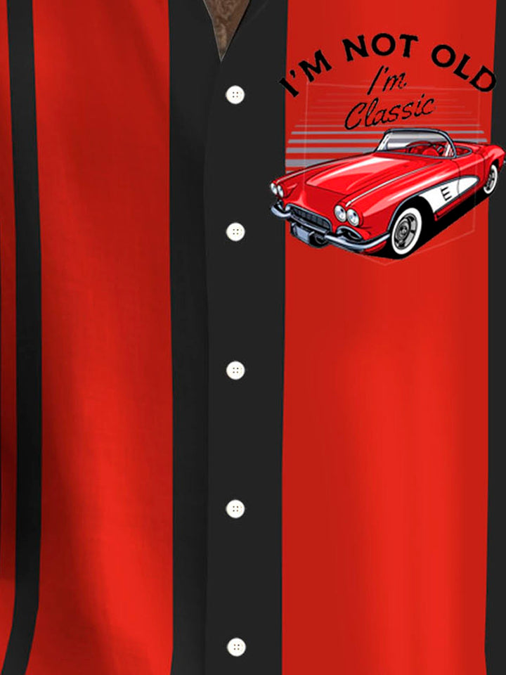 Alohadaddy Retro Bowling Car 3D Digital Print Men&