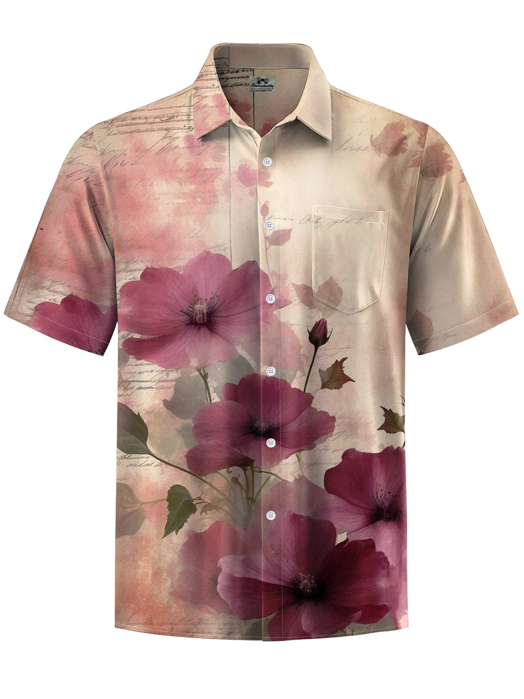 Alohadaddy® Vintage Floral Art Print Stretch Men&