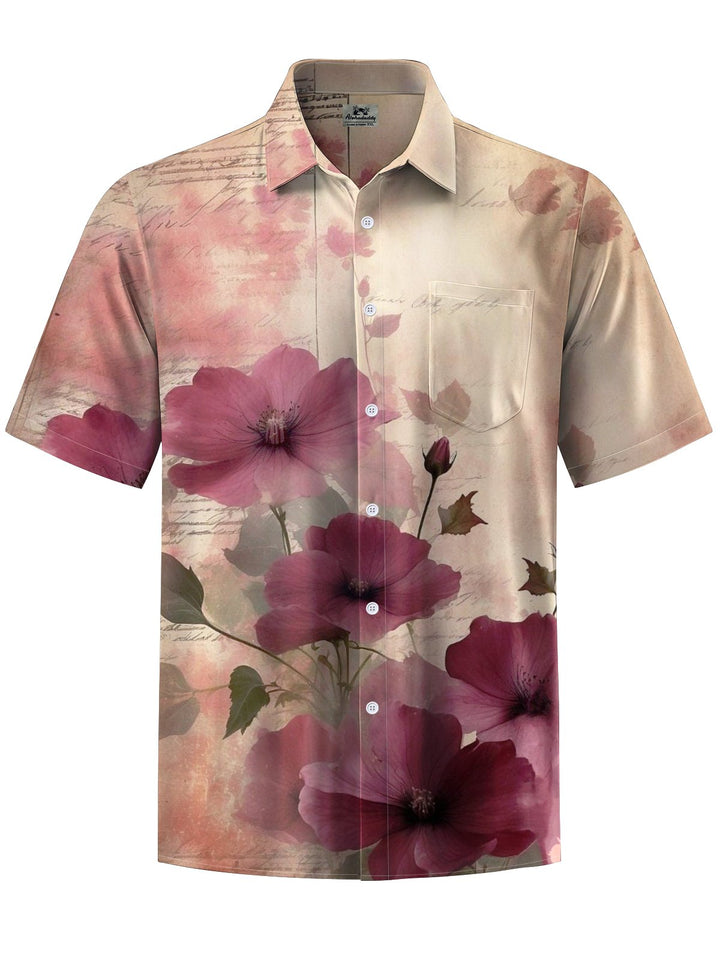 Alohadaddy® Vintage Floral Art Print Stretch Men&