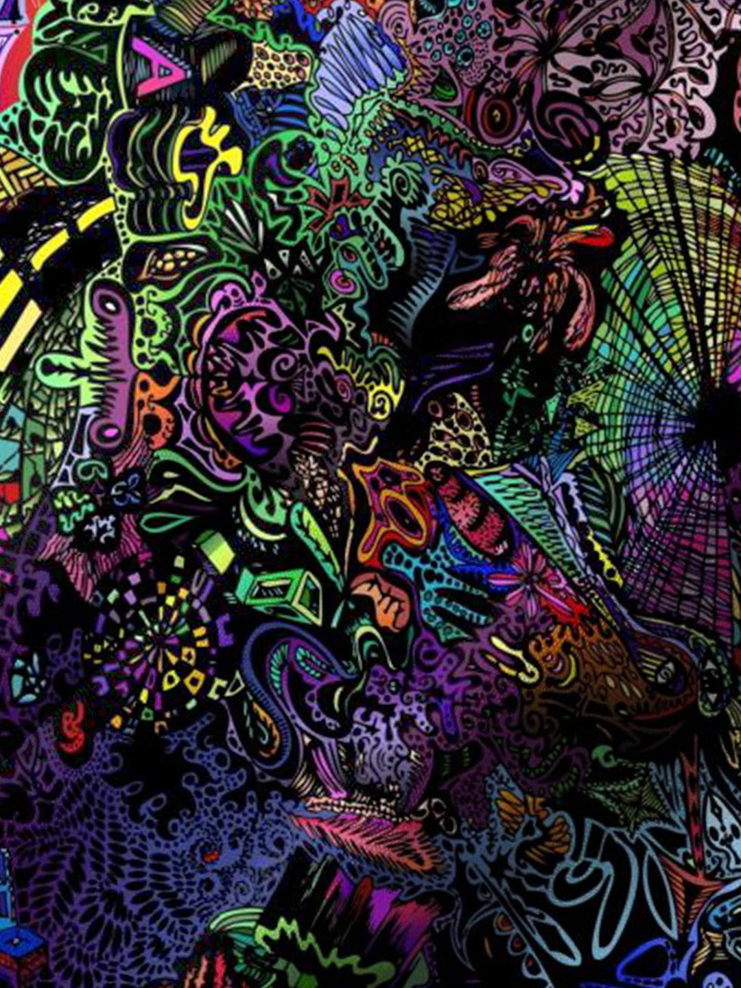 Alohadaddy® Casual Graffiti Print Art Pocket Stretch Men&