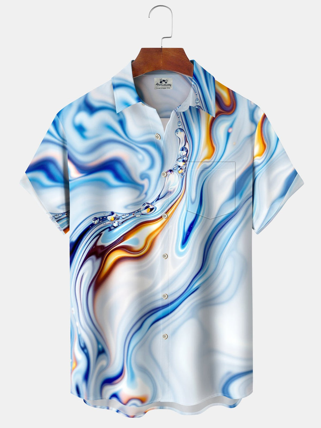 Alohadaddy® Casual Abstract Print Pocket Stretch Men&