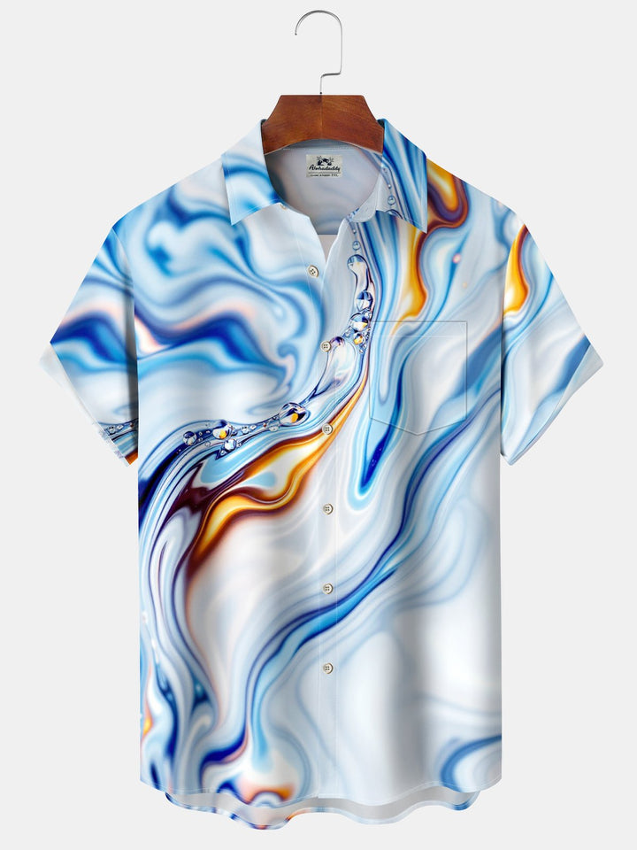 Alohadaddy® Casual Abstract Print Pocket Stretch Men&