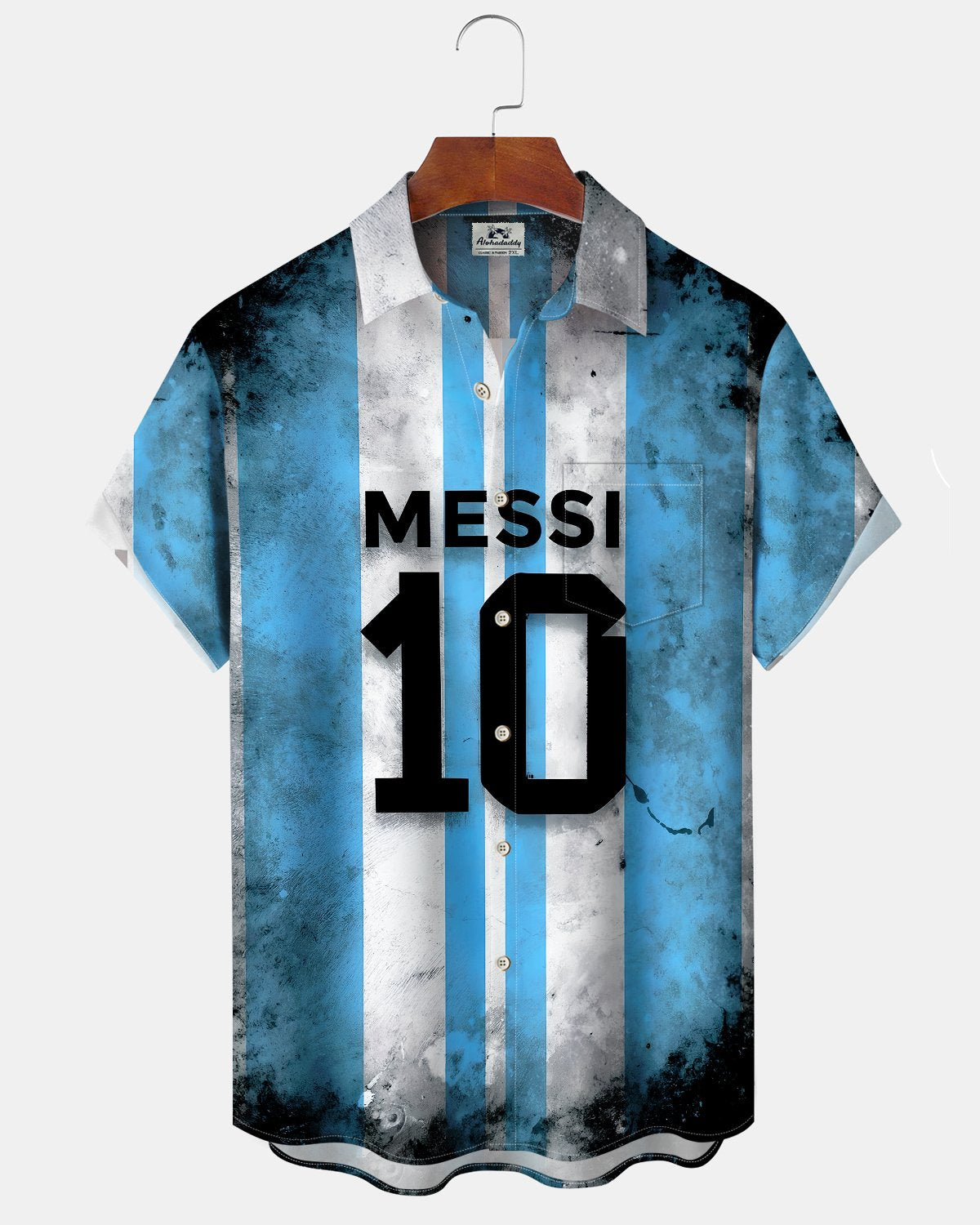 Alohadaddy® Casual Macy's Print Art Button Pocket Cardigan Men's Short Sleeve Shirt Big & Tall