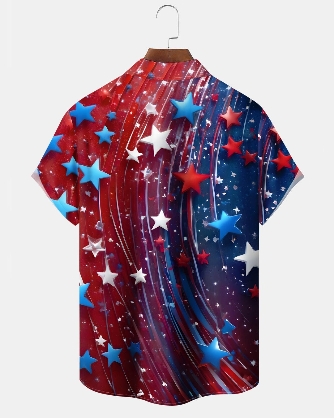 Alohadaddy® Vintage Star Print Art Button Pocket Cardigan Men&