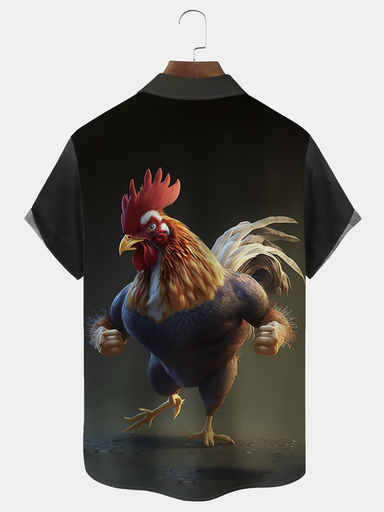 Alohadaddy Vintage Gradient Muscle Rooster Men&